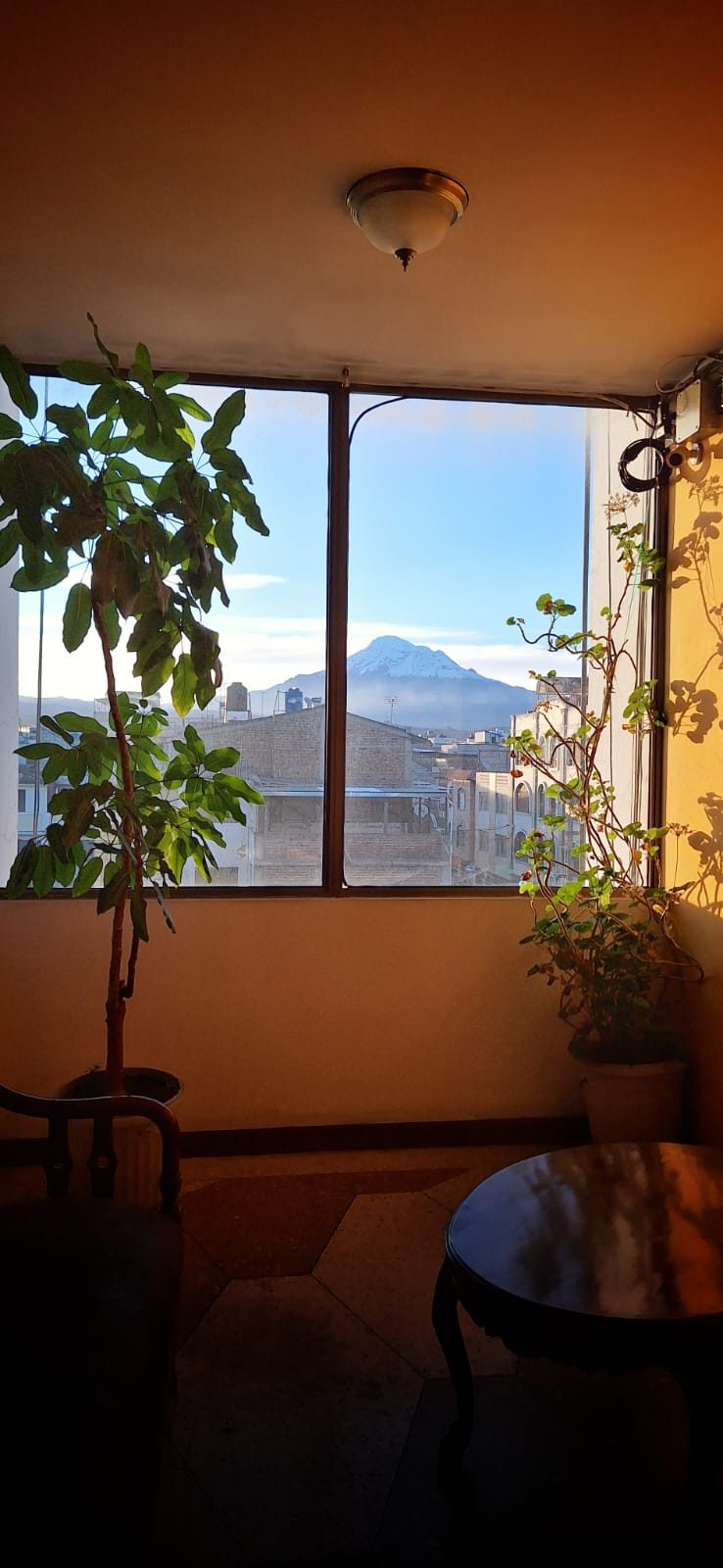 Vista al Chimborazo